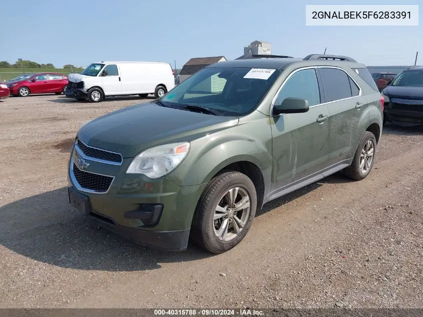 2015 Chevrolet Equinox 1Lt VIN: 2GNALBEK5F6283391 Lot: 40315788