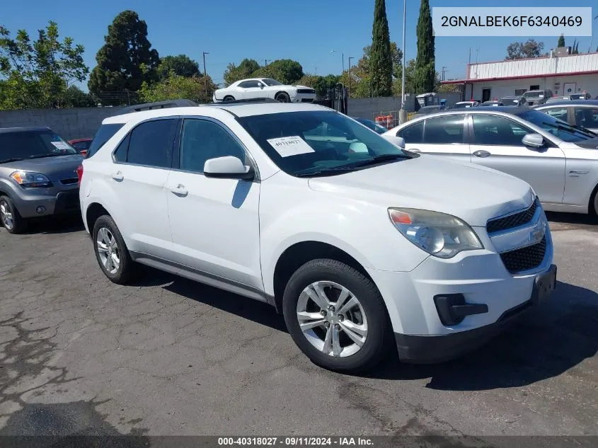 2015 Chevrolet Equinox Lt VIN: 2GNALBEK6F6340469 Lot: 40318027