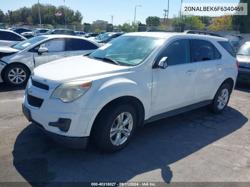 2015 Chevrolet Equinox Lt VIN: 2GNALBEK6F6340469 Lot: 40318027