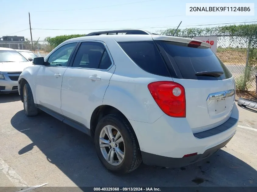 2015 Chevrolet Equinox Lt VIN: 2GNALBEK9F1124886 Lot: 40329368