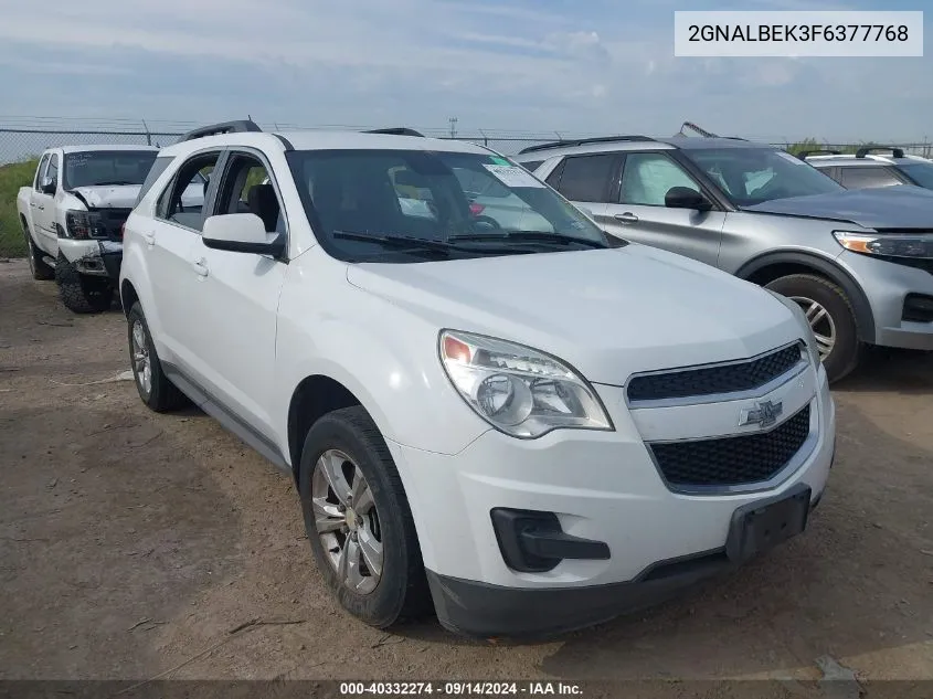 2015 Chevrolet Equinox 1Lt VIN: 2GNALBEK3F6377768 Lot: 40332274