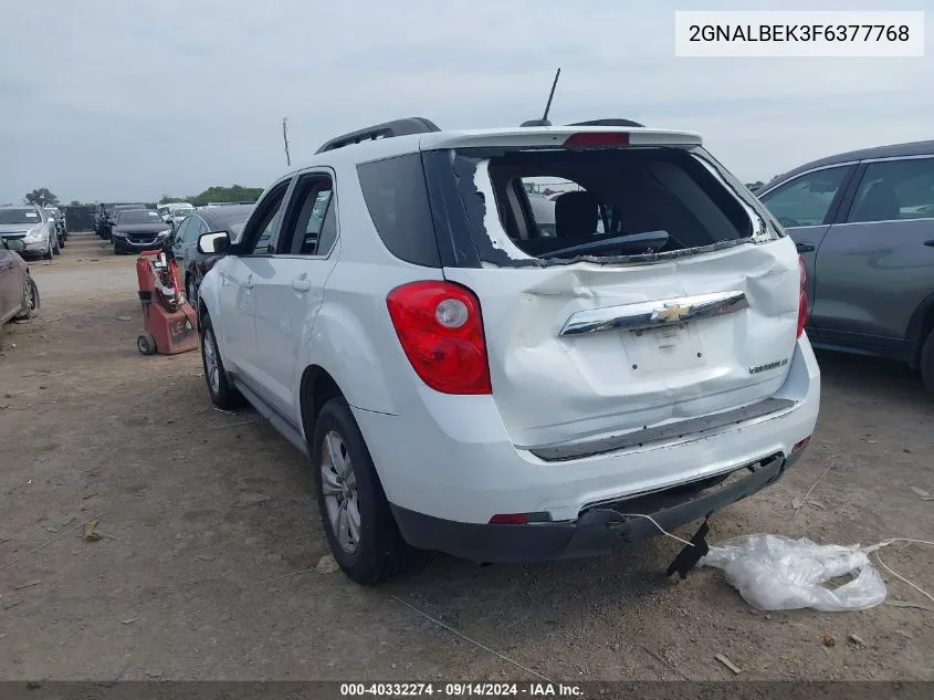 2015 Chevrolet Equinox 1Lt VIN: 2GNALBEK3F6377768 Lot: 40332274