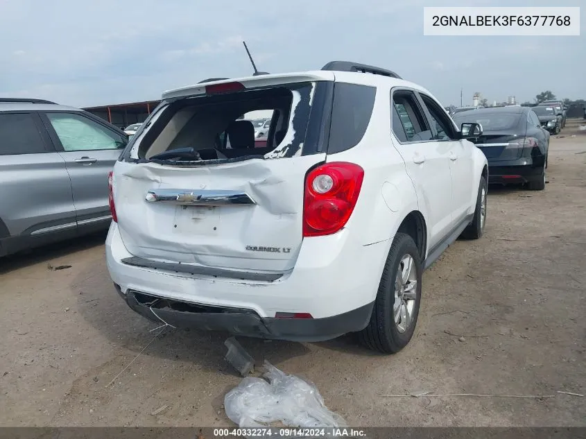 2015 Chevrolet Equinox 1Lt VIN: 2GNALBEK3F6377768 Lot: 40332274