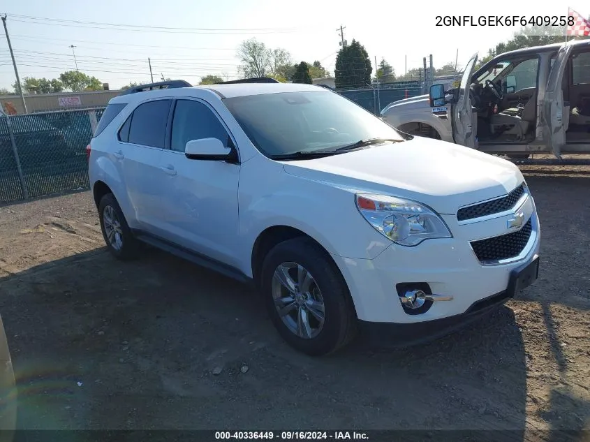 2015 Chevrolet Equinox Lt VIN: 2GNFLGEK6F6409258 Lot: 40336449