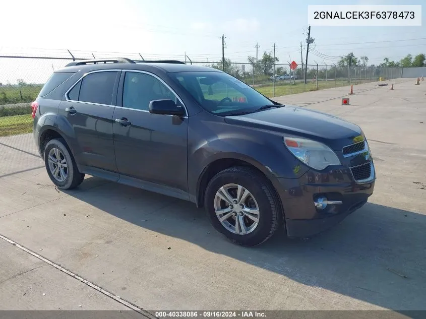 2015 Chevrolet Equinox 2Lt VIN: 2GNALCEK3F6378473 Lot: 40338086