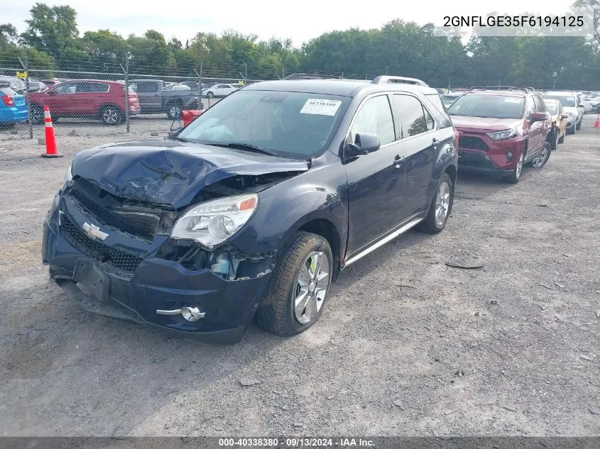 2GNFLGE35F6194125 2015 Chevrolet Equinox Lt