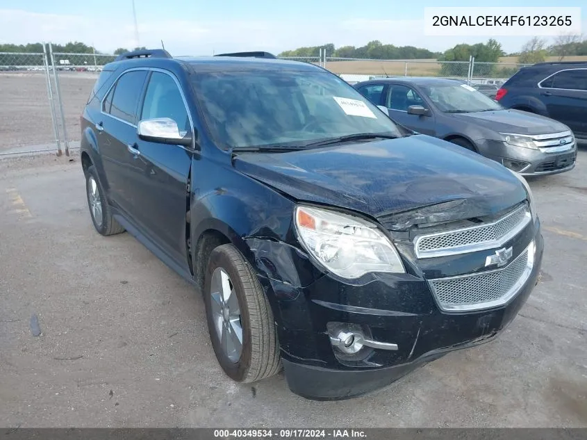 2015 Chevrolet Equinox Lt VIN: 2GNALCEK4F6123265 Lot: 40349534