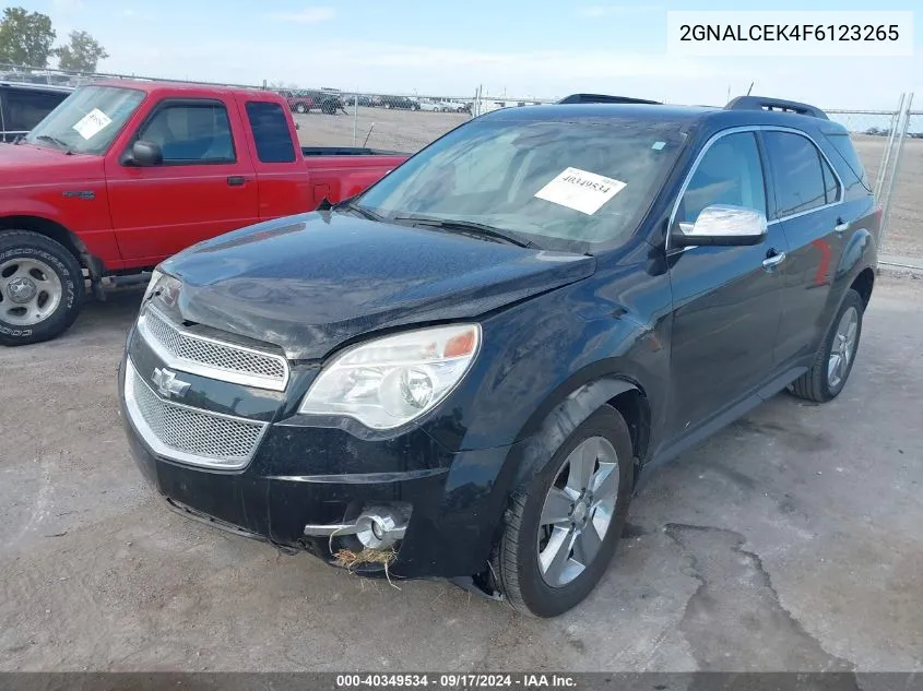 2015 Chevrolet Equinox Lt VIN: 2GNALCEK4F6123265 Lot: 40349534