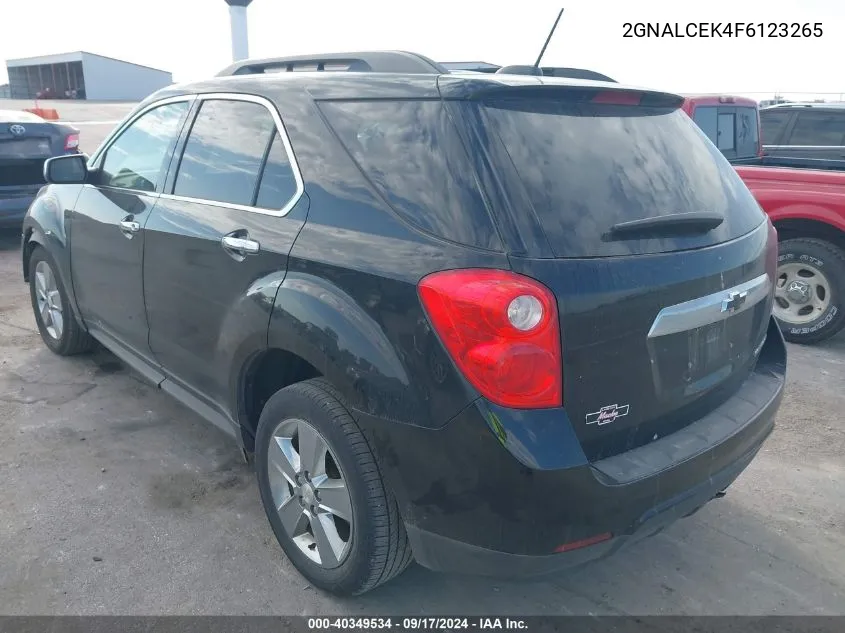 2015 Chevrolet Equinox Lt VIN: 2GNALCEK4F6123265 Lot: 40349534