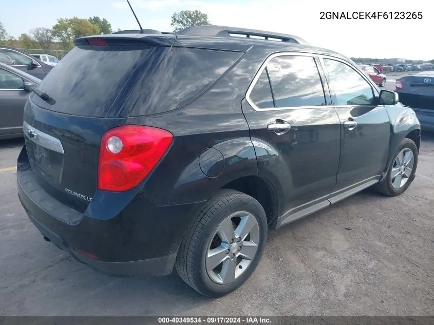 2015 Chevrolet Equinox Lt VIN: 2GNALCEK4F6123265 Lot: 40349534