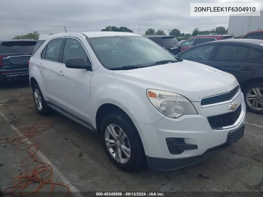 2015 Chevrolet Equinox Ls VIN: 2GNFLEEK1F6304910 Lot: 40349956