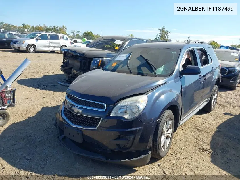 2015 Chevrolet Equinox Lt VIN: 2GNALBEK1F1137499 Lot: 40353851