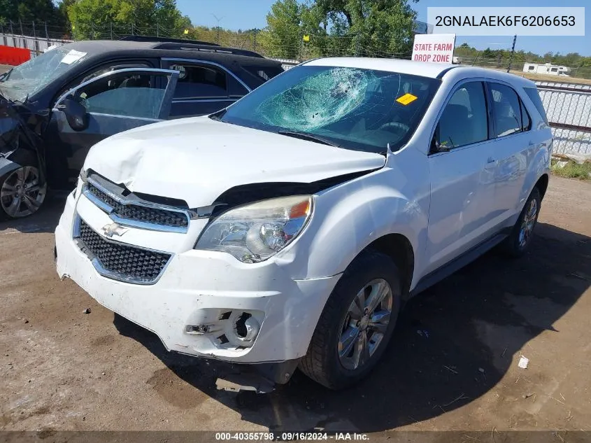 2015 Chevrolet Equinox Ls VIN: 2GNALAEK6F6206653 Lot: 40355798