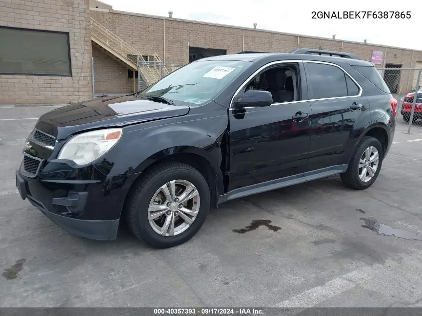 2015 Chevrolet Equinox 1Lt VIN: 2GNALBEK7F6387865 Lot: 40357393