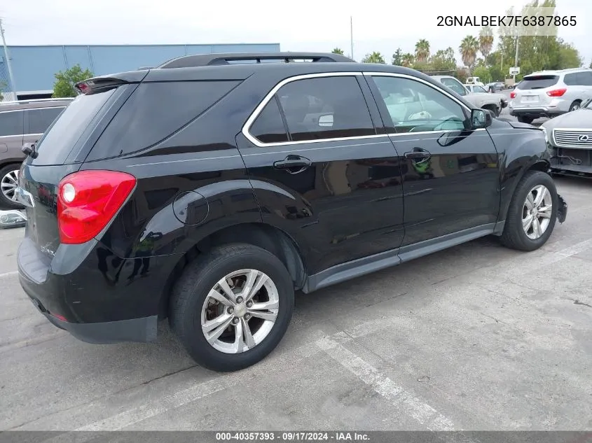 2015 Chevrolet Equinox 1Lt VIN: 2GNALBEK7F6387865 Lot: 40357393