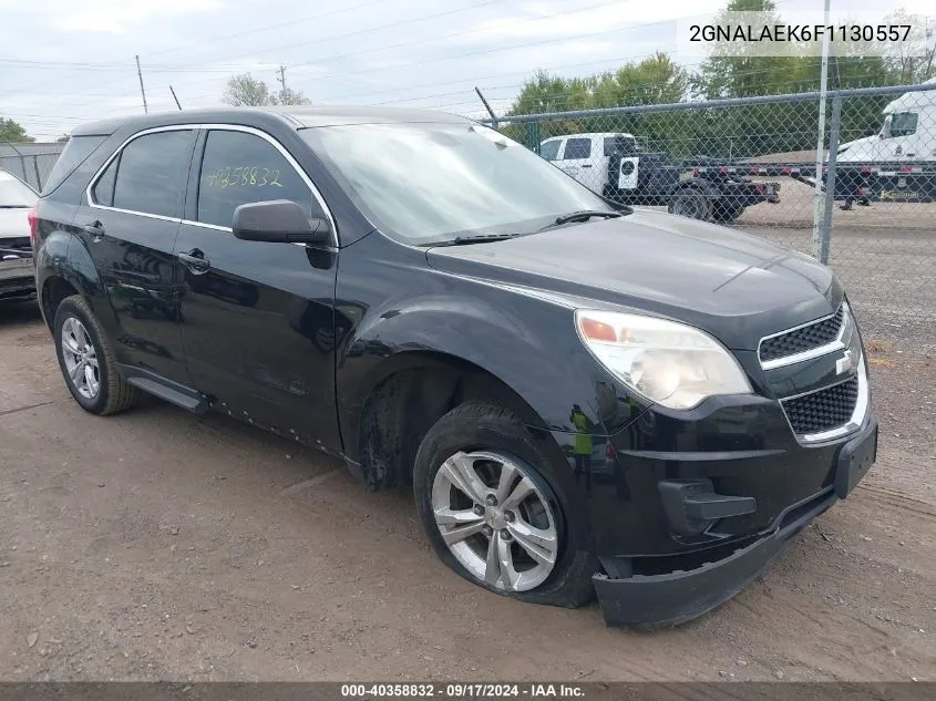 2015 Chevrolet Equinox Ls VIN: 2GNALAEK6F1130557 Lot: 40358832