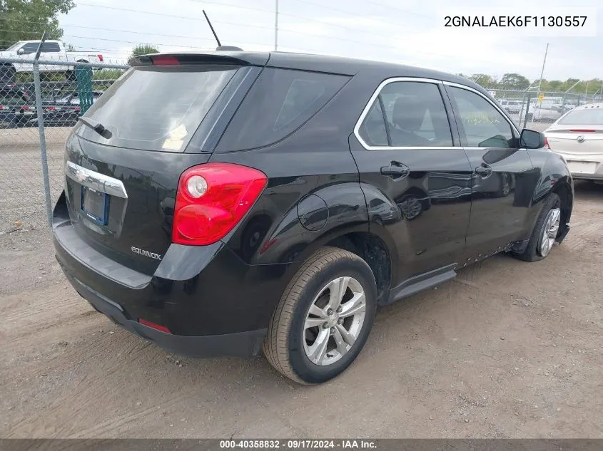 2015 Chevrolet Equinox Ls VIN: 2GNALAEK6F1130557 Lot: 40358832