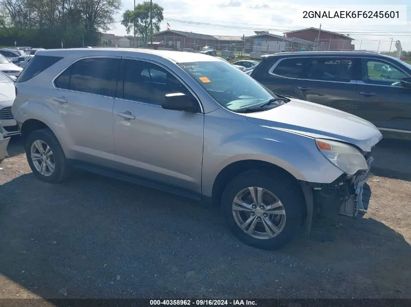 2015 Chevrolet Equinox Ls VIN: 2GNALAEK6F6245601 Lot: 40358962