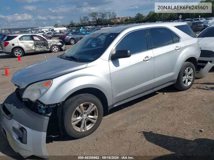 2GNALAEK6F6245601 2015 Chevrolet Equinox Ls