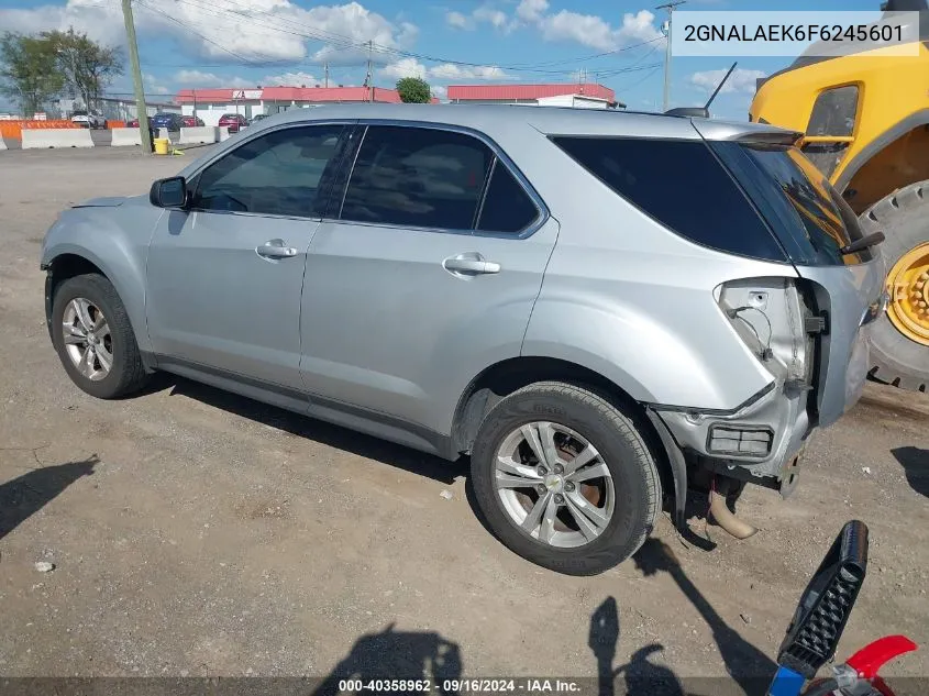 2015 Chevrolet Equinox Ls VIN: 2GNALAEK6F6245601 Lot: 40358962