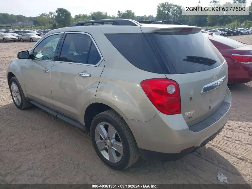 2015 Chevrolet Equinox Lt VIN: 2GNFLGEK9F6277600 Lot: 40361951