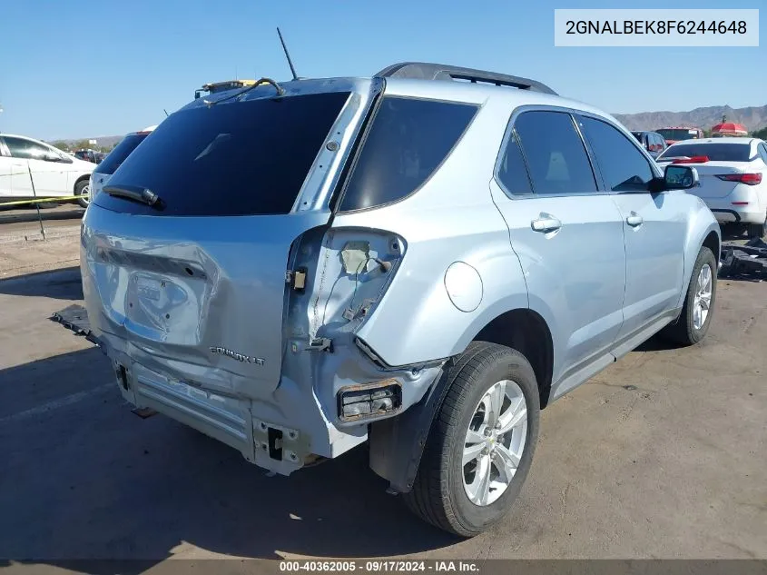 2015 Chevrolet Equinox 1Lt VIN: 2GNALBEK8F6244648 Lot: 40362005