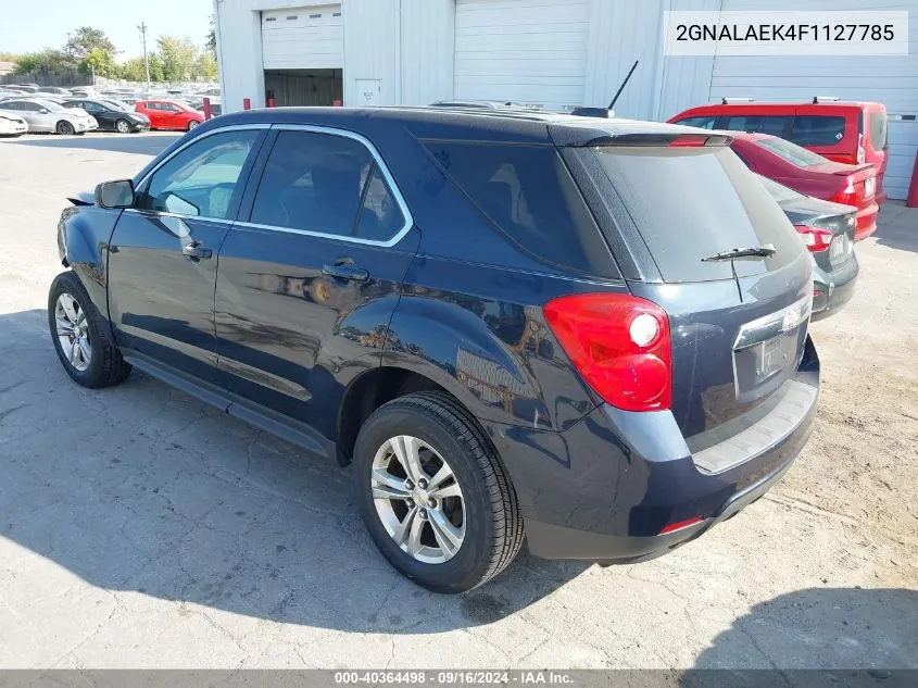 2015 Chevrolet Equinox Ls VIN: 2GNALAEK4F1127785 Lot: 40364498