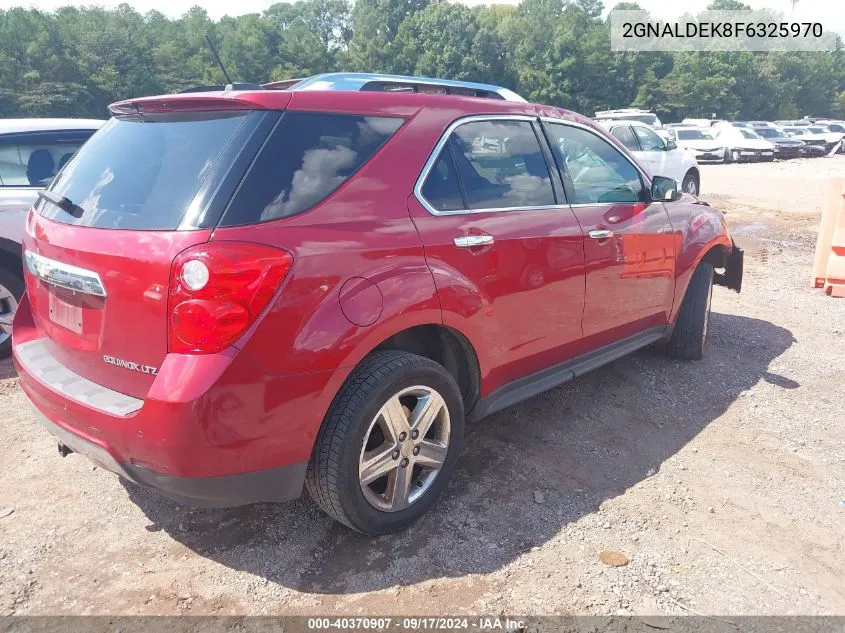 2015 Chevrolet Equinox Ltz VIN: 2GNALDEK8F6325970 Lot: 40370907