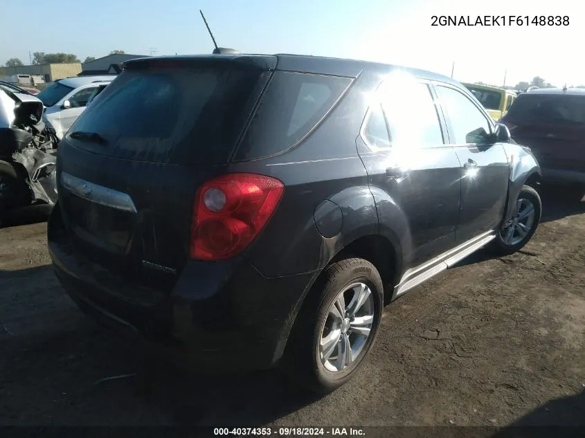 2GNALAEK1F6148838 2015 Chevrolet Equinox Ls