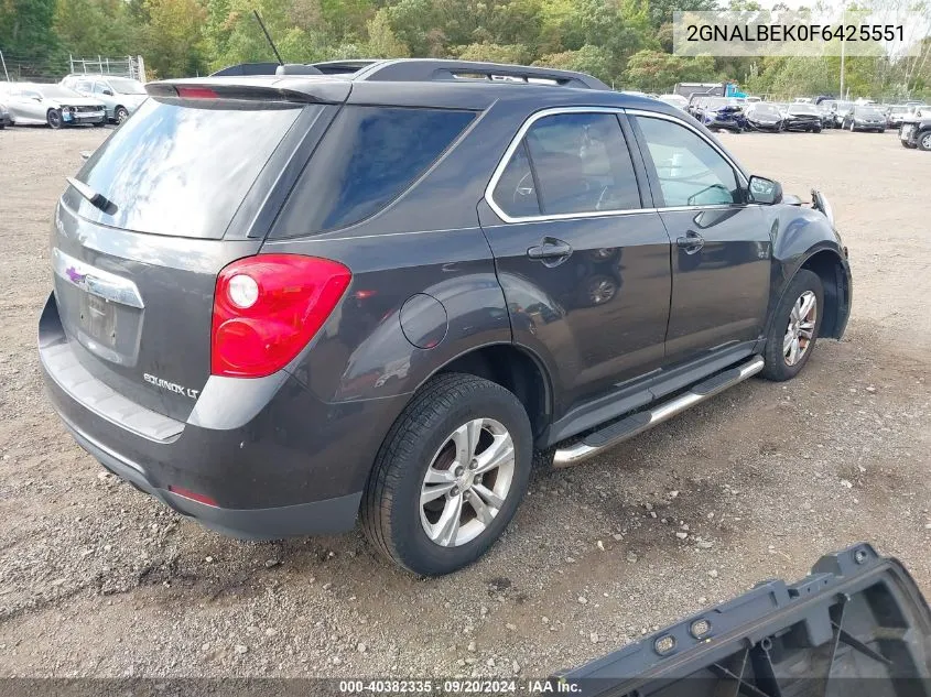 2015 Chevrolet Equinox 1Lt VIN: 2GNALBEK0F6425551 Lot: 40382335