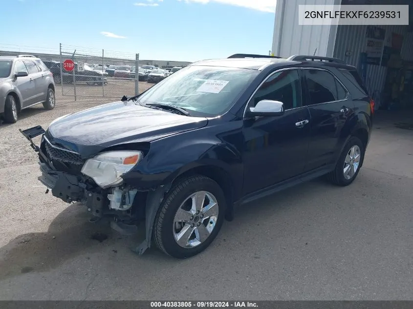 2015 Chevrolet Equinox 1Lt VIN: 2GNFLFEKXF6239531 Lot: 40383805