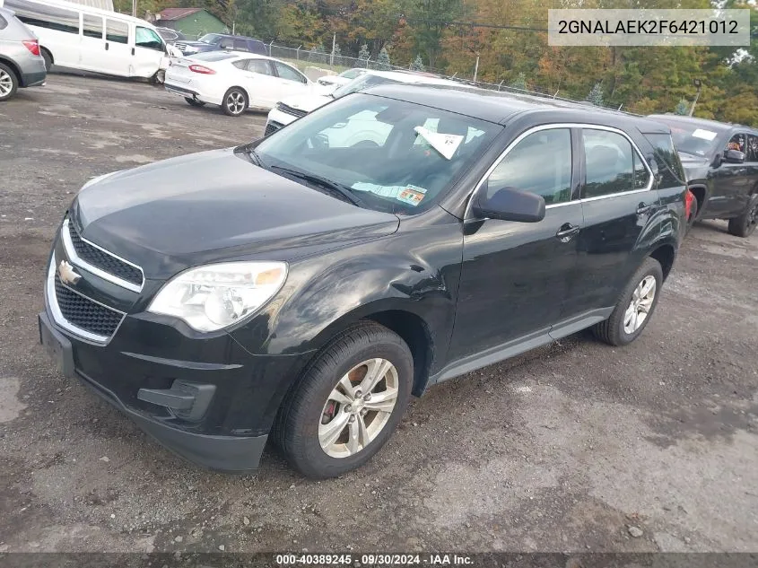 2GNALAEK2F6421012 2015 Chevrolet Equinox Ls