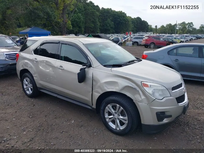 2015 Chevrolet Equinox Ls VIN: 2GNALAEK1F1152255 Lot: 40389323