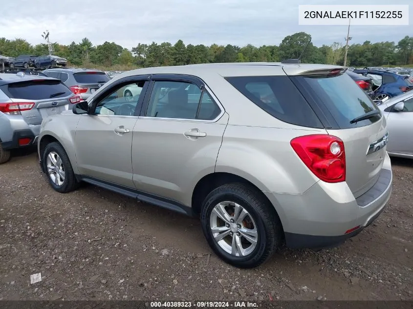 2015 Chevrolet Equinox Ls VIN: 2GNALAEK1F1152255 Lot: 40389323