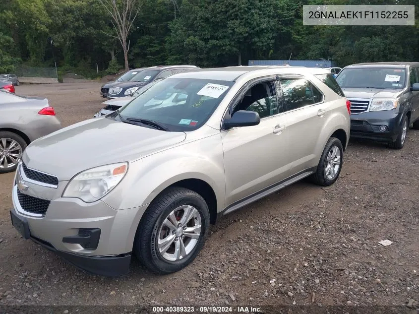 2015 Chevrolet Equinox Ls VIN: 2GNALAEK1F1152255 Lot: 40389323