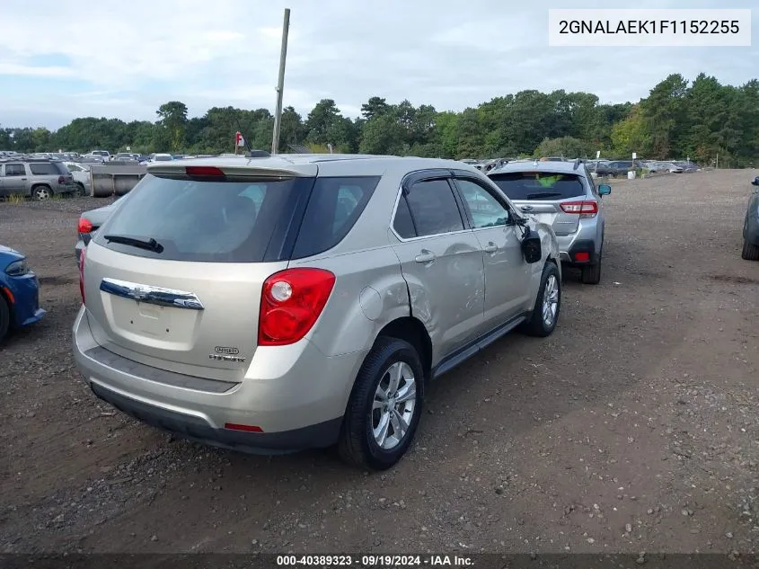 2015 Chevrolet Equinox Ls VIN: 2GNALAEK1F1152255 Lot: 40389323