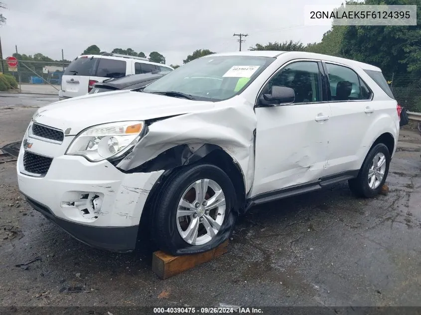 2015 Chevrolet Equinox Ls VIN: 2GNALAEK5F6124395 Lot: 40390475