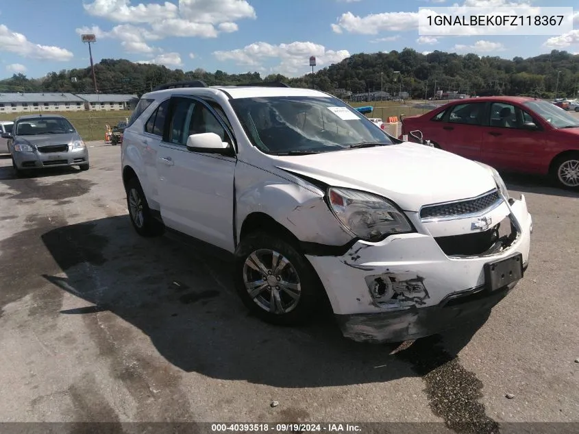 1GNALBEK0FZ118367 2015 Chevrolet Equinox 1Lt