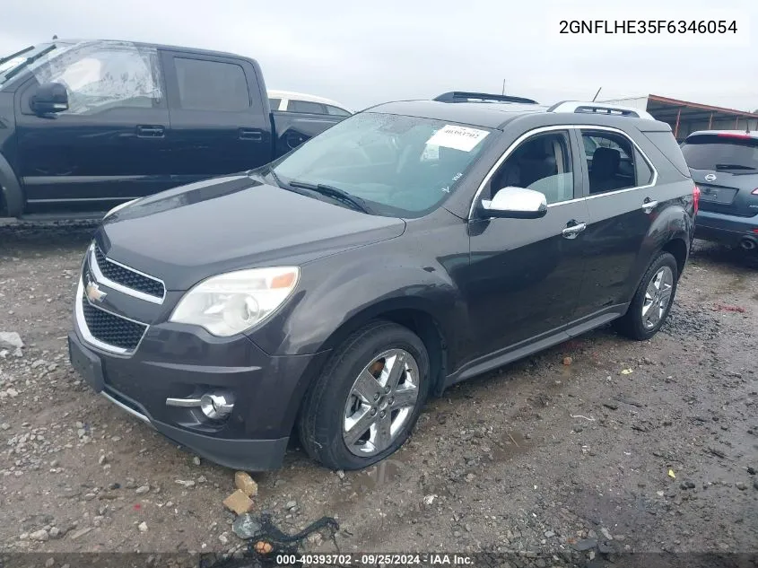 2015 Chevrolet Equinox Ltz VIN: 2GNFLHE35F6346054 Lot: 40393702