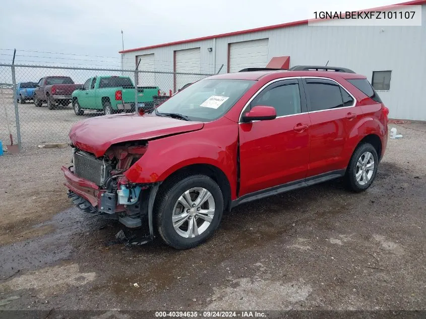 2015 Chevrolet Equinox 1Lt VIN: 1GNALBEKXFZ101107 Lot: 40394635