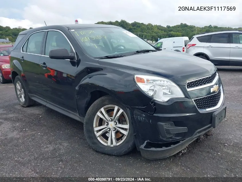 2GNALAEK3F1117569 2015 Chevrolet Equinox Ls