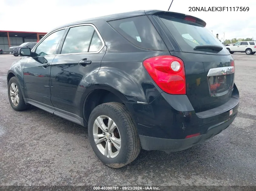 2GNALAEK3F1117569 2015 Chevrolet Equinox Ls