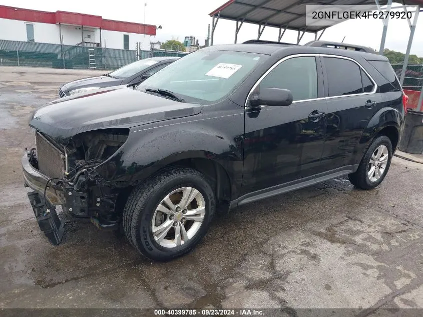 2015 Chevrolet Equinox 2Lt VIN: 2GNFLGEK4F6279920 Lot: 40399785