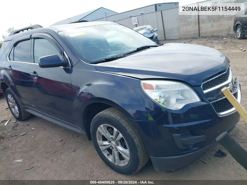 2015 Chevrolet Equinox 1Lt VIN: 2GNALBEK5F1154449 Lot: 40400625