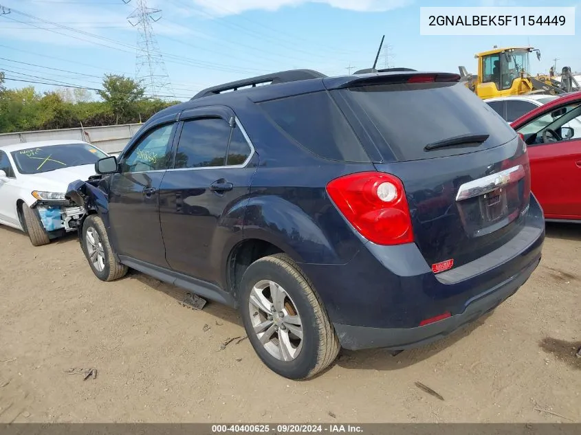 2015 Chevrolet Equinox 1Lt VIN: 2GNALBEK5F1154449 Lot: 40400625