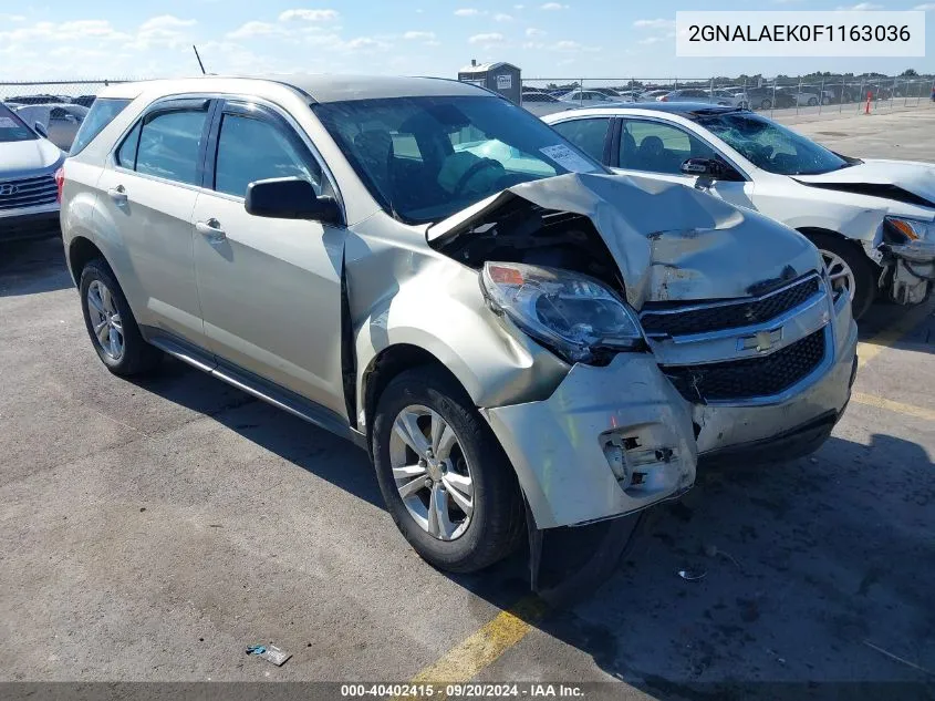 2GNALAEK0F1163036 2015 Chevrolet Equinox Ls