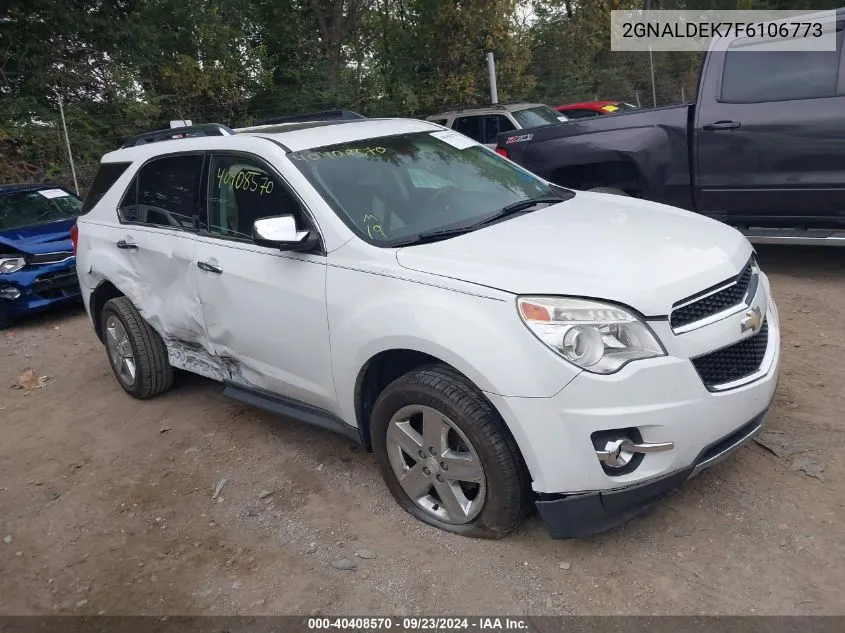 2GNALDEK7F6106773 2015 Chevrolet Equinox Ltz