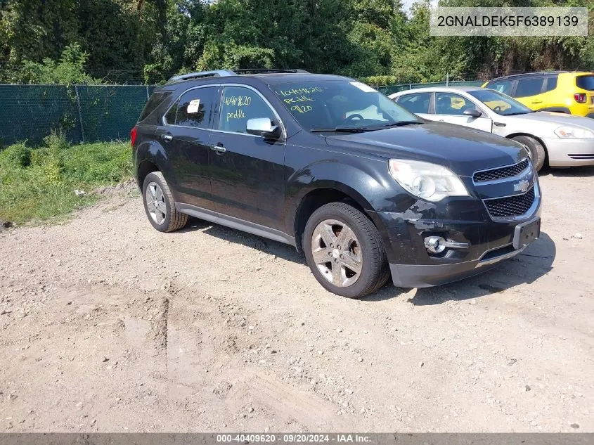 2015 Chevrolet Equinox Ltz VIN: 2GNALDEK5F6389139 Lot: 40409620