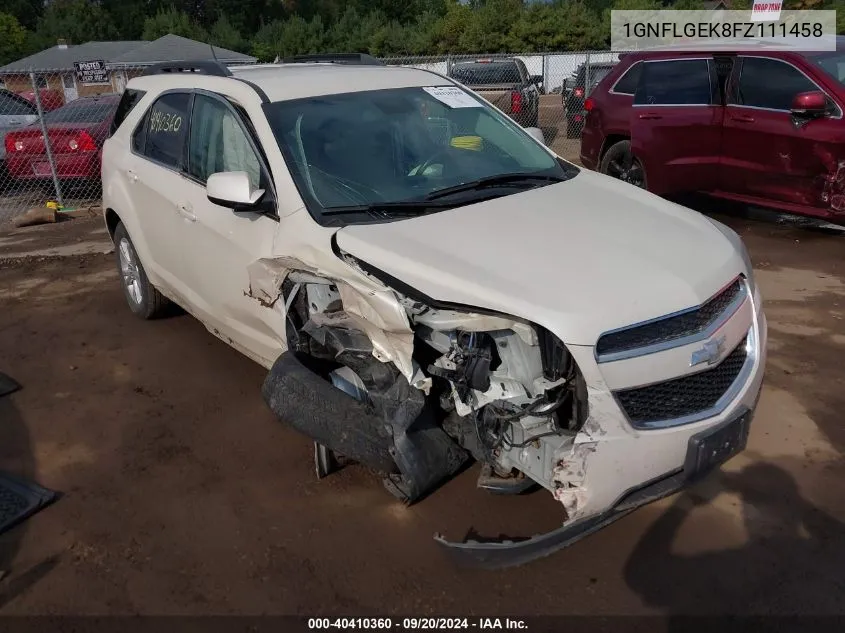 1GNFLGEK8FZ111458 2015 Chevrolet Equinox 2Lt