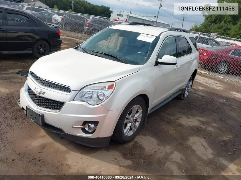 1GNFLGEK8FZ111458 2015 Chevrolet Equinox 2Lt